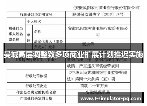 曼城高层调整致多项商业扩展计划推迟实施